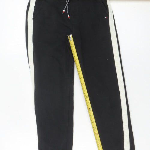Tommy Hilfiger Boys Black Jogger Trousers 10 Years Elastic Waist