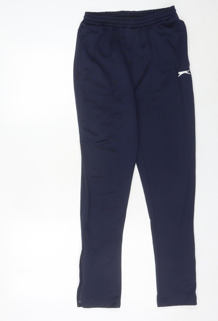 Slazenger Boys Blue Jogger Trousers 11-12 Years Polyester Sportswear