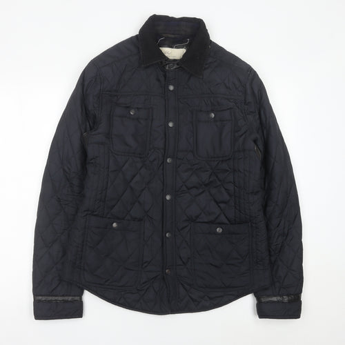 River Island Women’s Black Quilted Jacket Medium Polyester