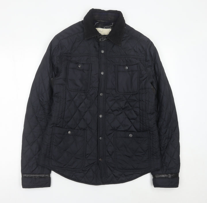 River Island Women’s Black Quilted Jacket Medium Polyester