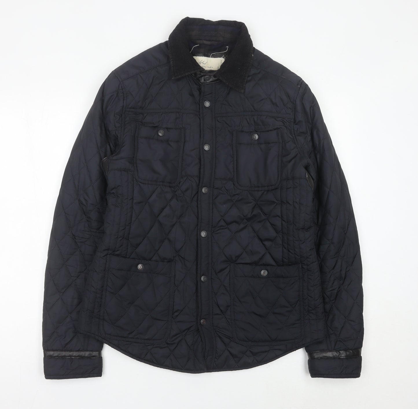 River Island Women’s Black Quilted Jacket Medium Polyester