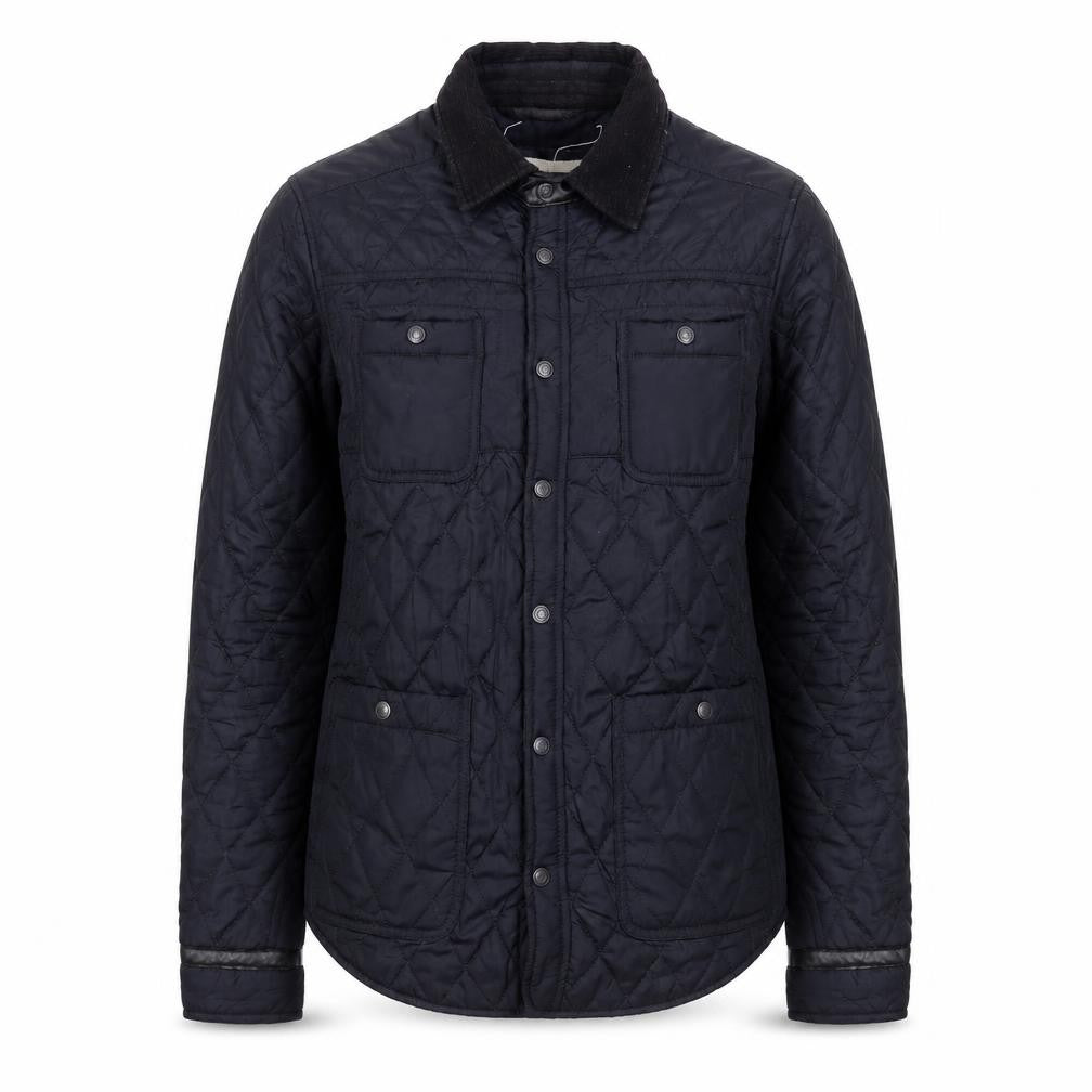 Front view of River Island Women’s Black Quilted Jacket Medium Polyester