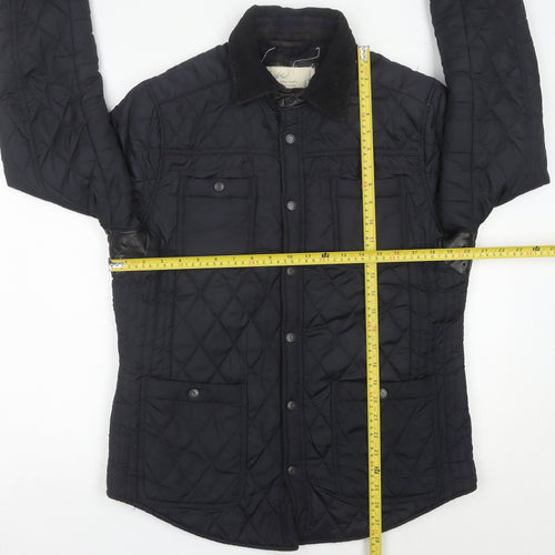 River Island Women’s Black Quilted Jacket Medium Polyester