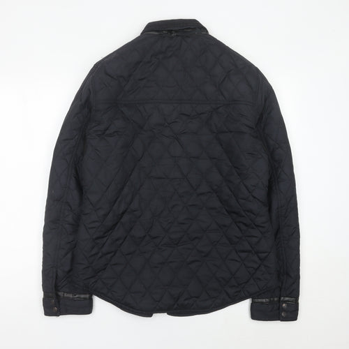 River Island Women’s Black Quilted Jacket Medium Polyester