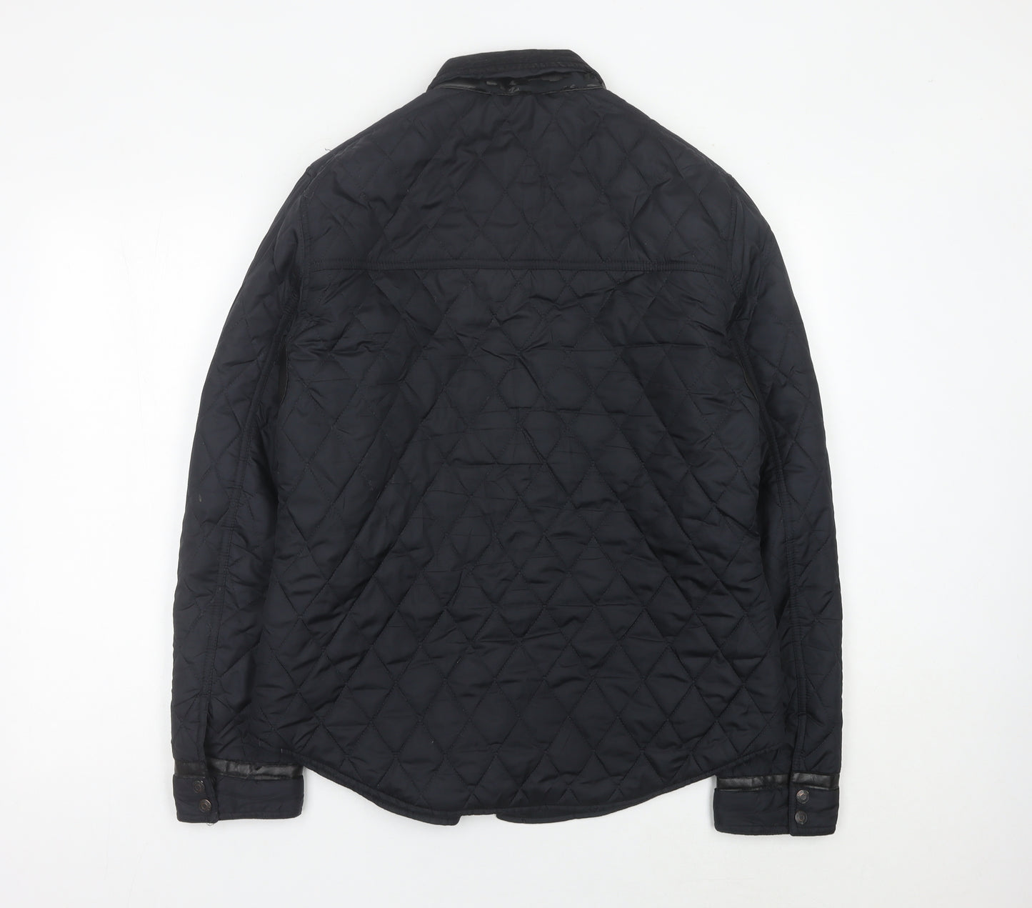 River Island Women’s Black Quilted Jacket Medium Polyester