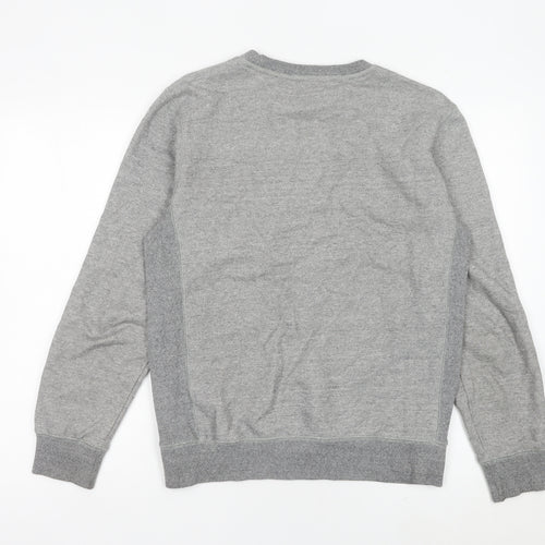 Next Men's Grey Small Crew Neck Sweatshirt Pullover Logo