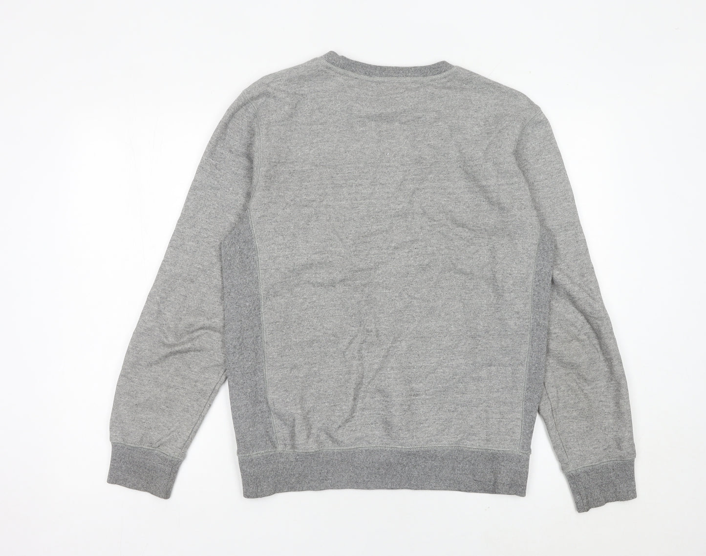 Next Men's Grey Small Crew Neck Sweatshirt Pullover Logo