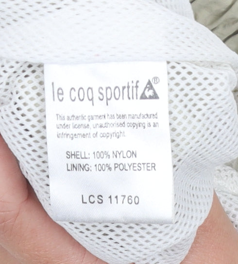 Le Coq Sportif Mens Beige L Swim Shorts Nylon Drawstring Pockets