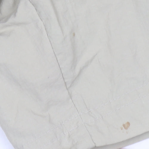 Le Coq Sportif Mens Beige L Swim Shorts Nylon Drawstring Pockets