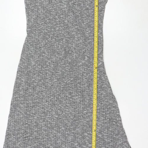 Mango Women’s Grey Knit Sleeveless Tank Dress Size 12