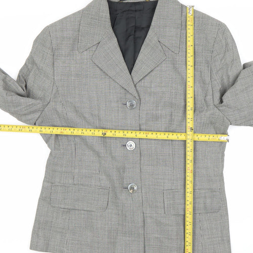 Marks and Spencer Women Grey Wool Blend Suit Jacket UK 14
