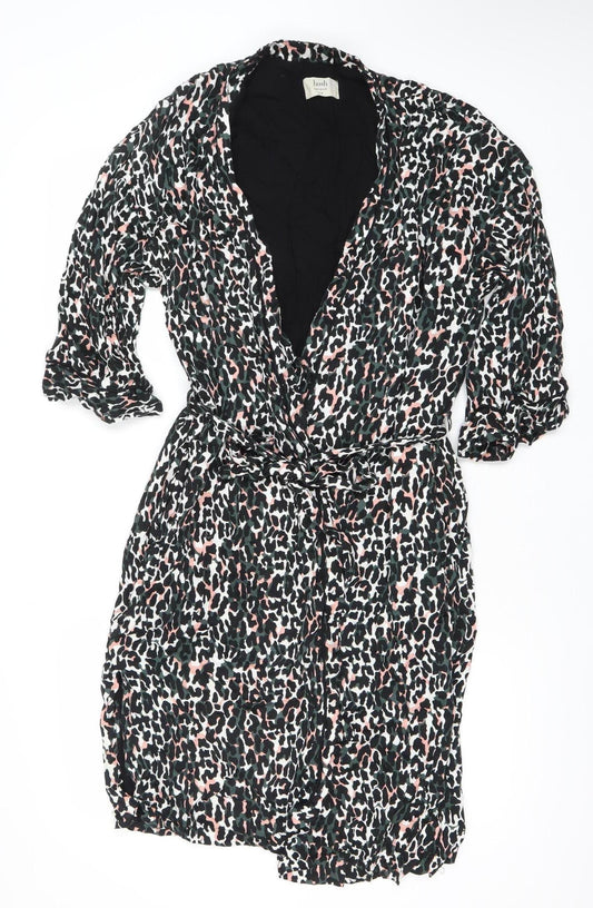 Hush Women’s Multicoloured Animal Print Viscose Kimono Robe S