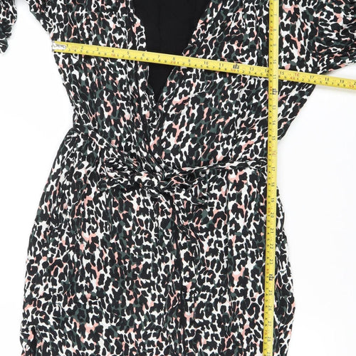 Hush Women’s Multicoloured Animal Print Viscose Kimono Robe S