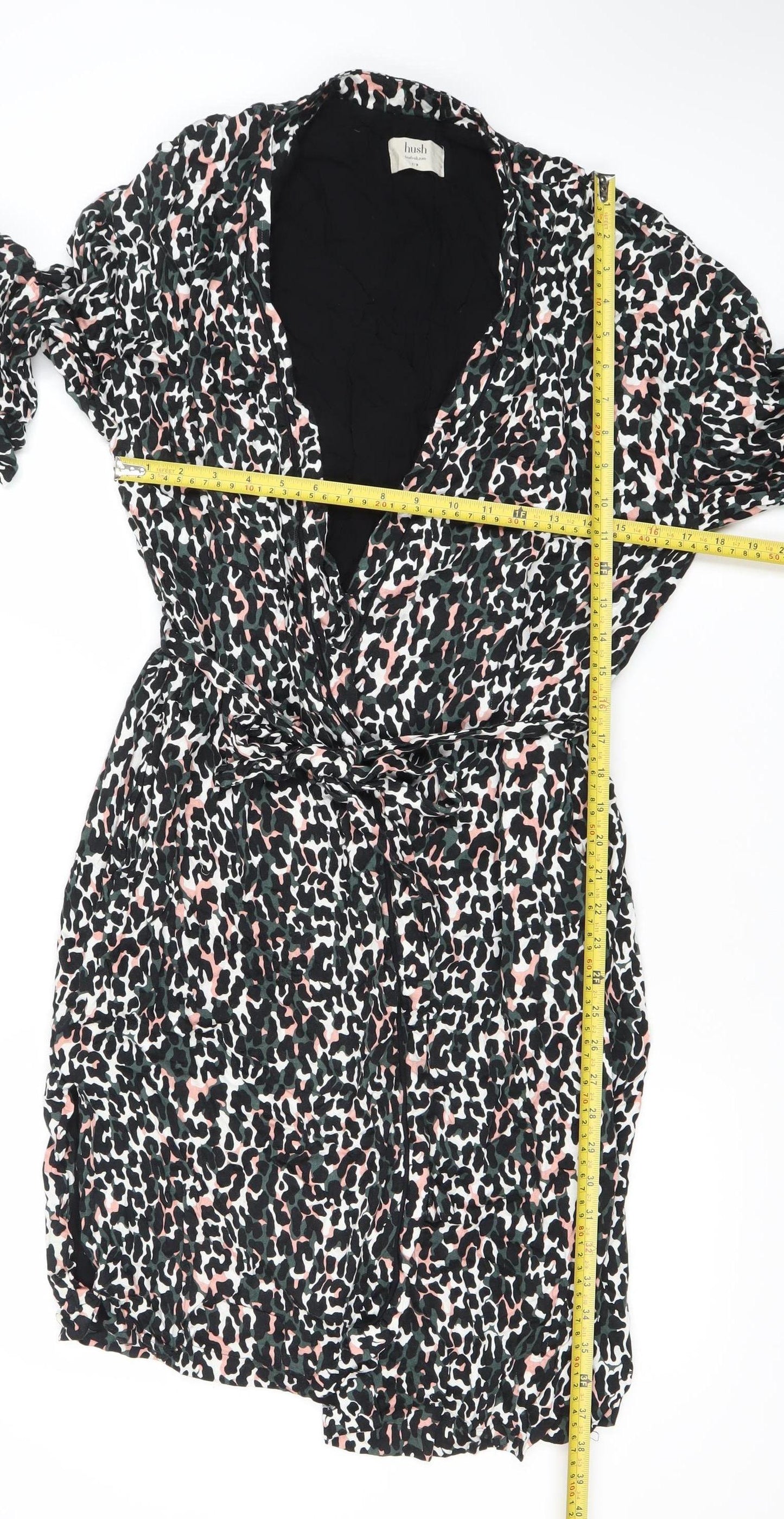 Hush Women’s Multicoloured Animal Print Viscose Kimono Robe S