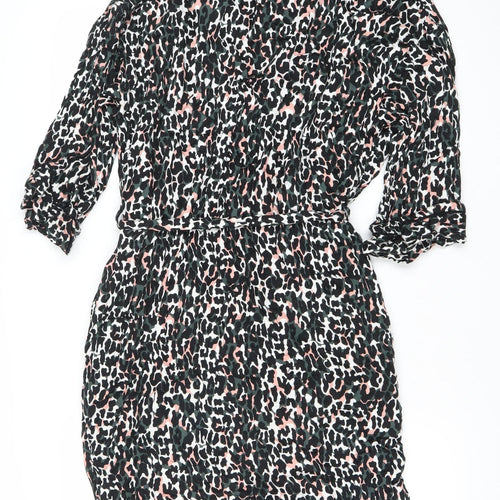 Hush Women’s Multicoloured Animal Print Viscose Kimono Robe S