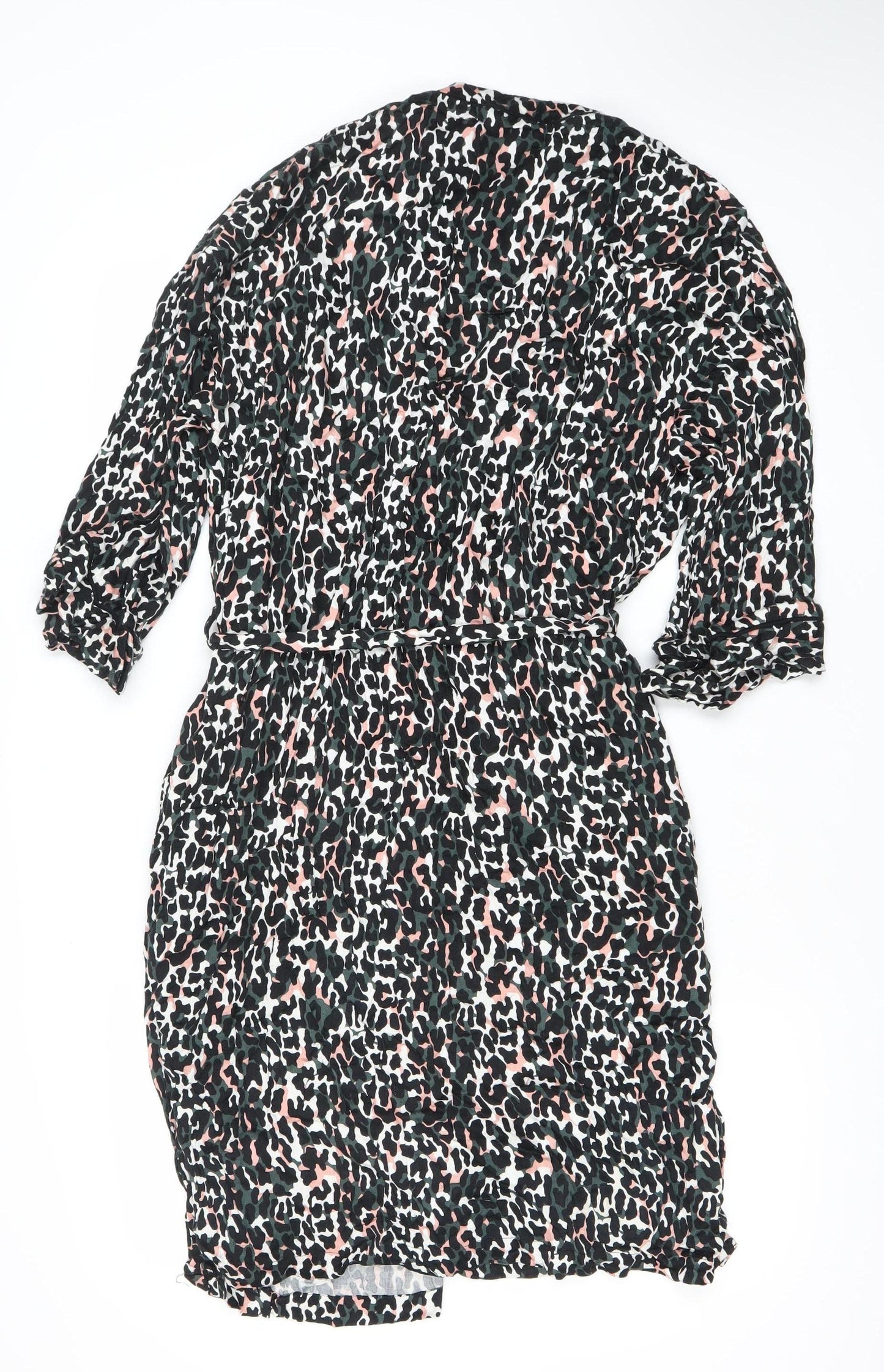 Hush Women’s Multicoloured Animal Print Viscose Kimono Robe S