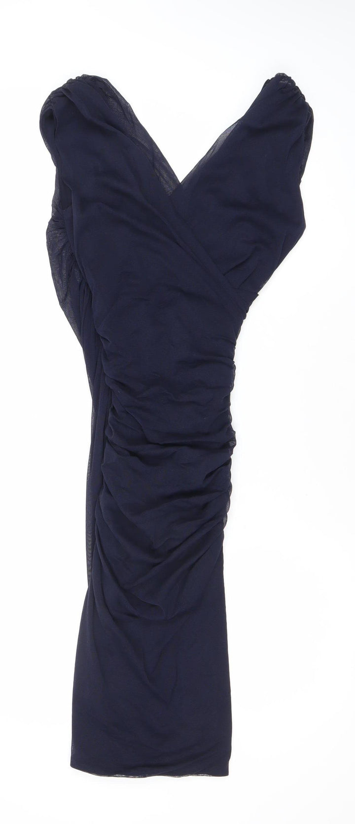 Phase Eight Women’s Blue Maxi Strapless Ruched Evening Dress Size 8