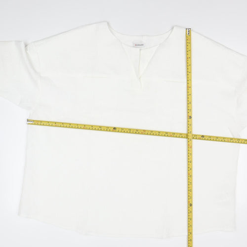 Damart Women's White Size 28 Basic Short Sleeve T-Shirt