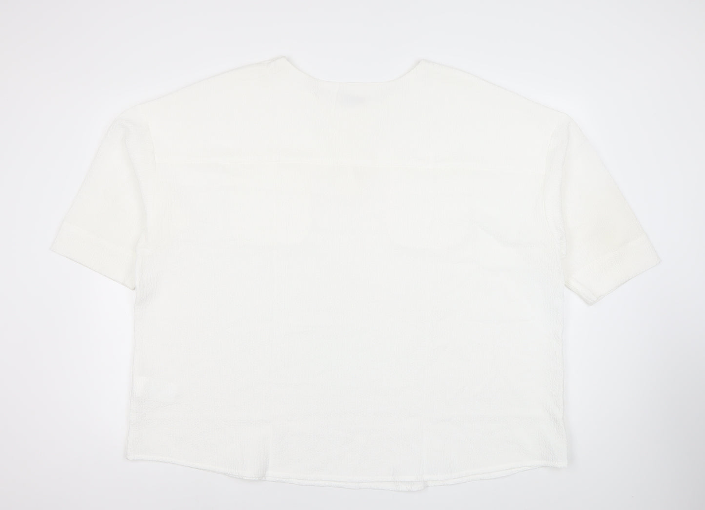 Damart Women's White Size 28 Basic Short Sleeve T-Shirt