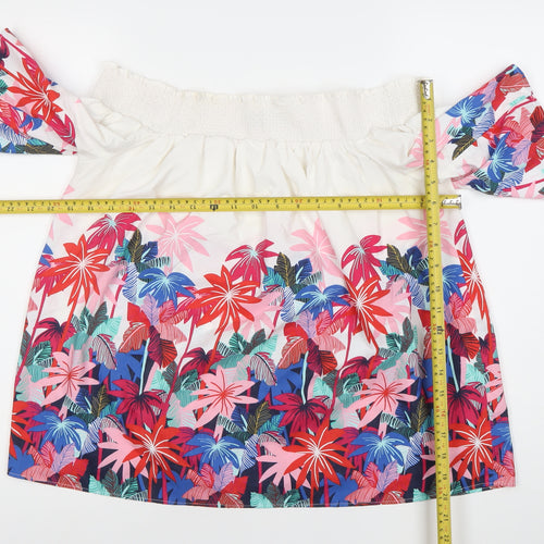 Marks and Spencer Women’s Multicoloured Floral Off Shoulder Blouse Size 14