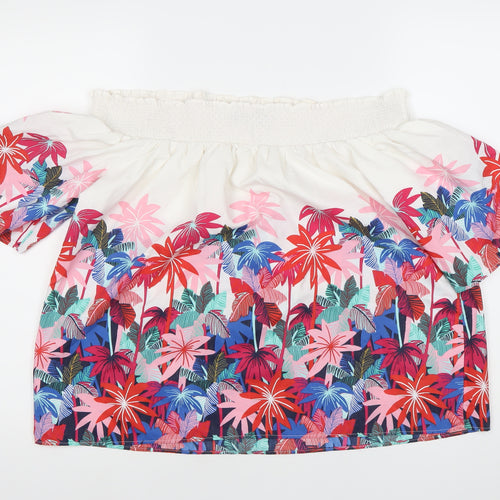 Marks and Spencer Women’s Multicoloured Floral Off Shoulder Blouse Size 14