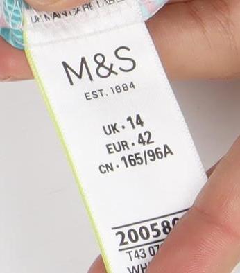Marks and Spencer Women’s Multicoloured Floral Off Shoulder Blouse Size 14