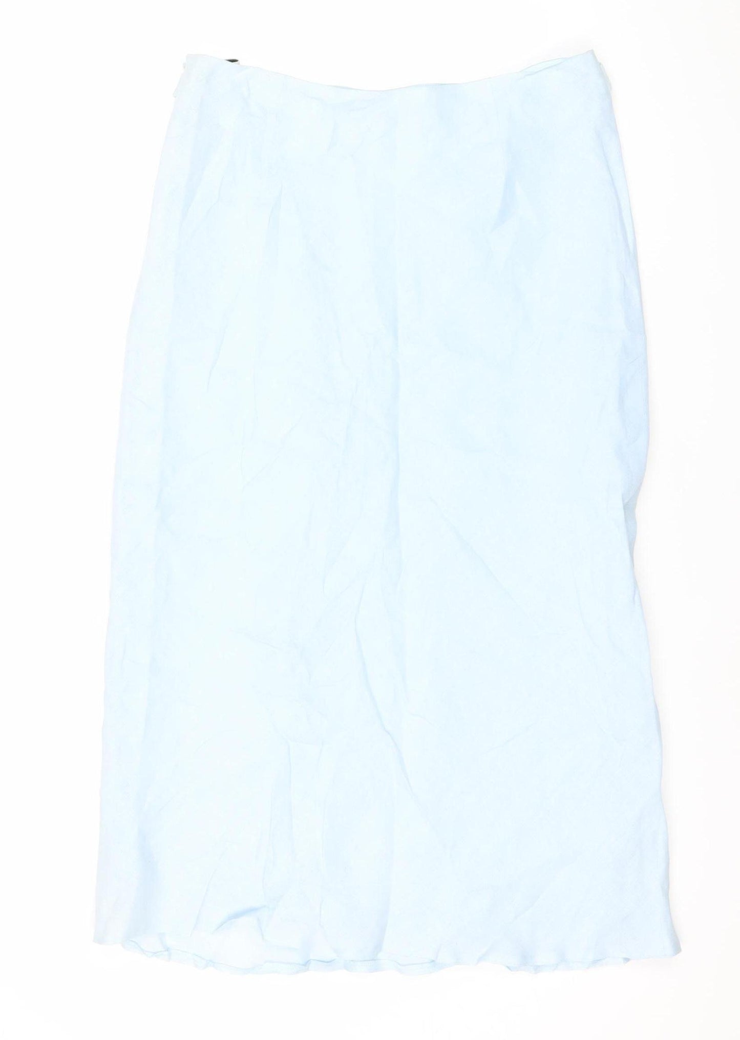 Kaliko Women’s Blue Linen Pencil Skirt Size 12 Knee Length Workwear