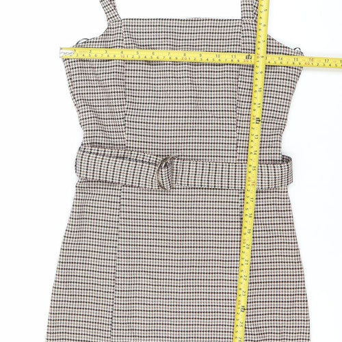 Pull&Bear Womens Multicoloured Houndstooth Mini Dress S