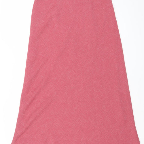 Viyella Women Pink Size 12 A-Line Knee Length Lined Skirt