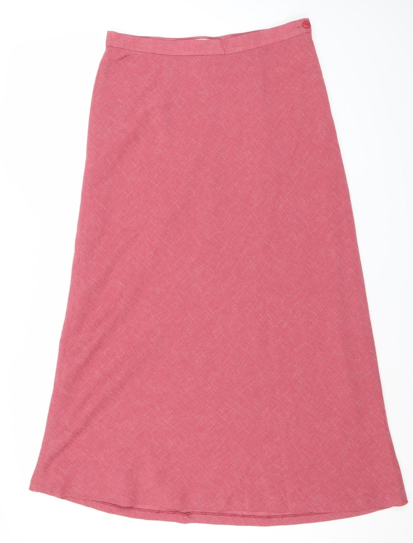 Viyella Women Pink Size 12 A-Line Knee Length Lined Skirt