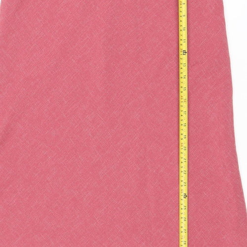 Viyella Women Pink Size 12 A-Line Knee Length Lined Skirt