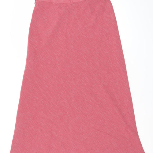 Viyella Women Pink Size 12 A-Line Knee Length Lined Skirt