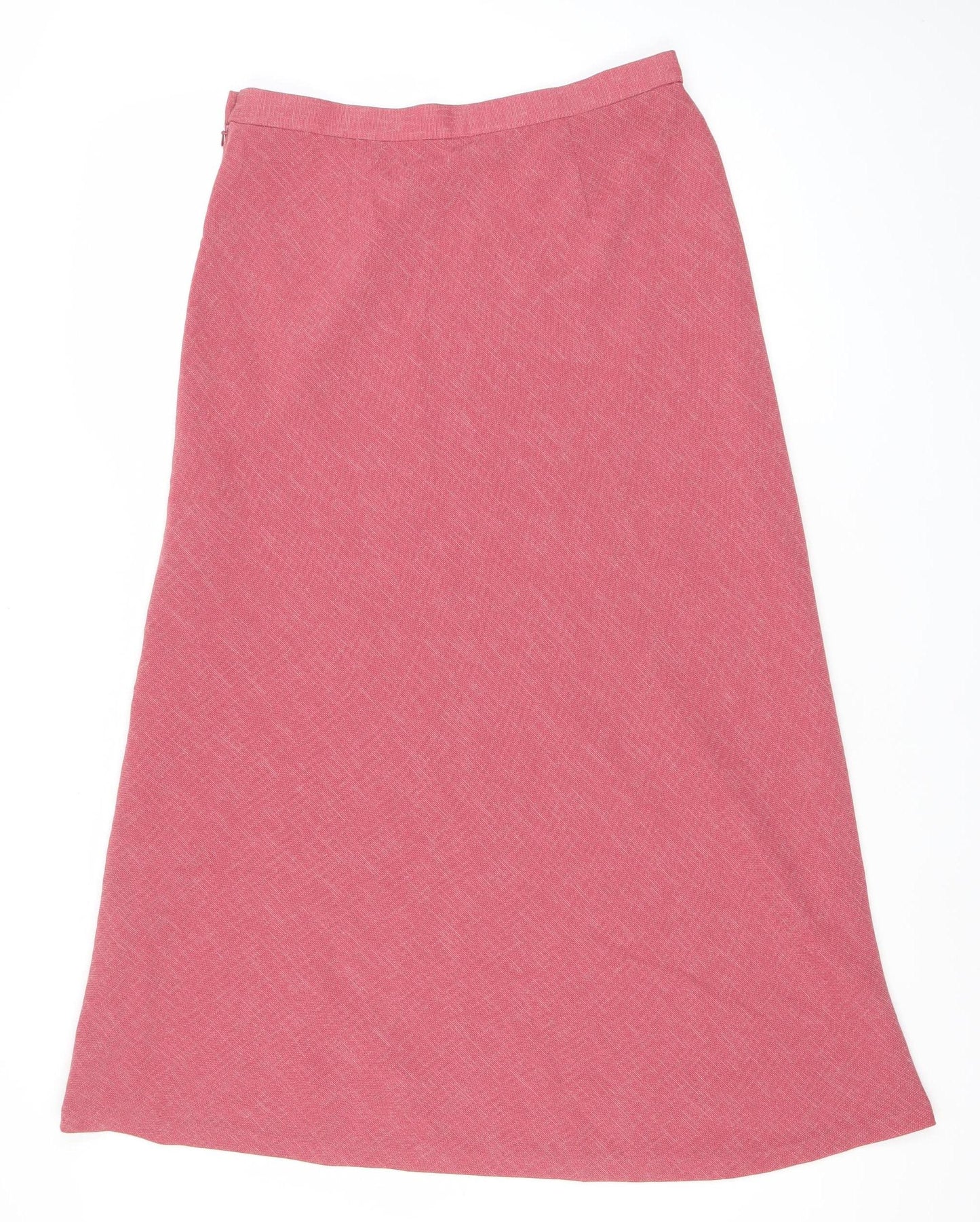 Viyella Women Pink Size 12 A-Line Knee Length Lined Skirt