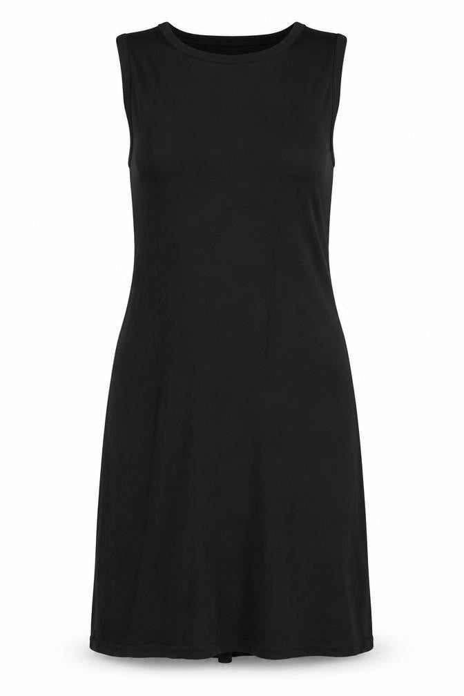 The White Company Women’s Black Sheath Knee Length Dress M Viscose Blend