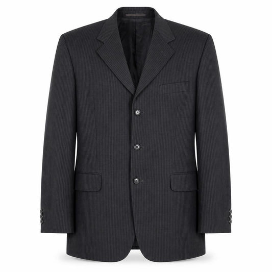 Burton Menswear Black Pinstripe Men’s 42 Blazer Jacket Classic Formal