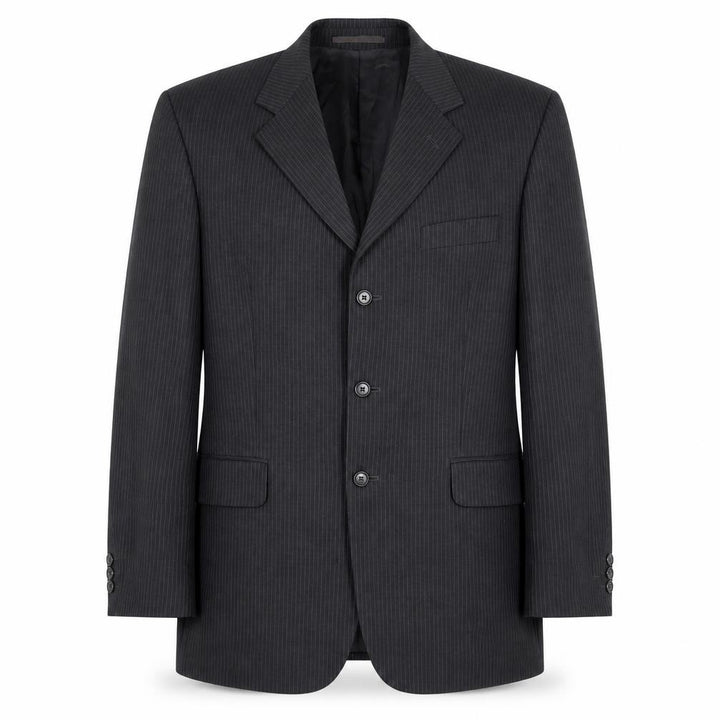 Burton Menswear Black Pinstripe Men’s 42 Blazer Jacket Classic Formal