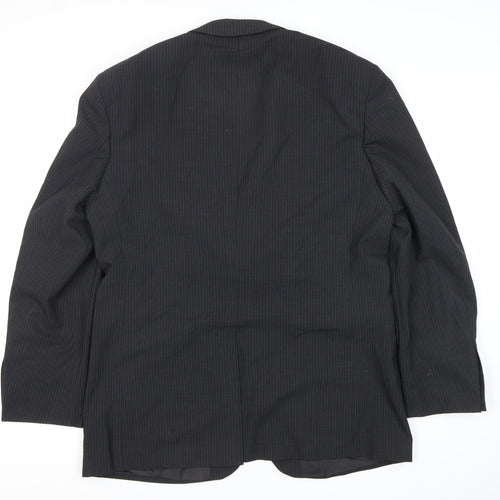Burton Menswear Black Pinstripe Men’s 42 Blazer Jacket Classic Formal