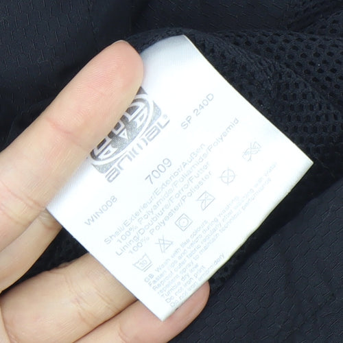 Animal Boys Black XS Waterproof Hooded Rain Jacket Coat