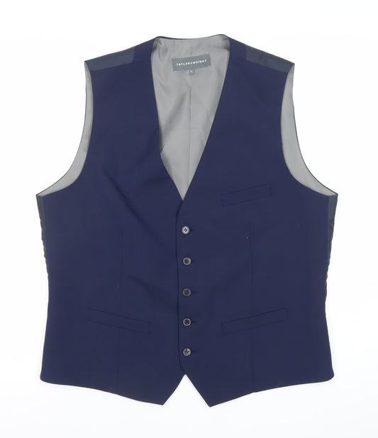Taylor & Wright Men’s Blue Suit Waistcoat Large Formal Business Wedding