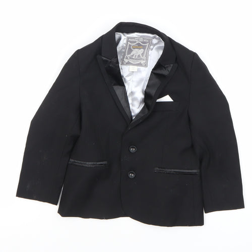 Monsoon Boys Black Tuxedo Suit Jacket 2-3 Years Shawl Lapel Formal Wear
