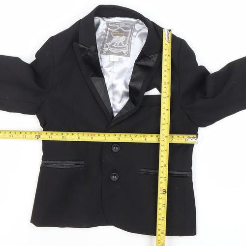 Monsoon Boys Black Tuxedo Suit Jacket 2-3 Years Shawl Lapel Formal Wear