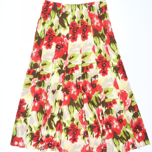 Marks and Spencer Women’s Multicoloured Floral A-Line Skirt Size 12