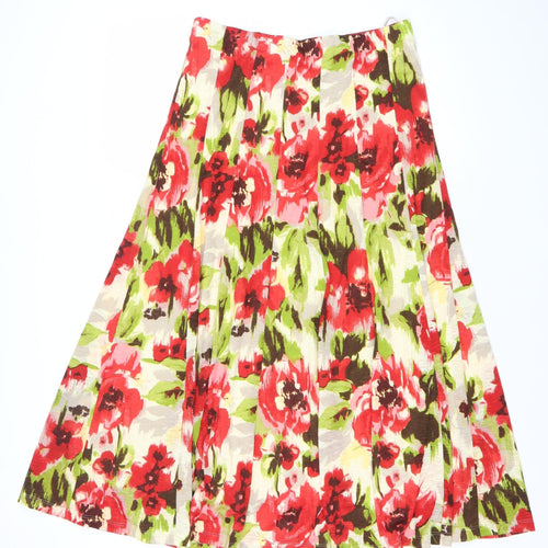 Marks and Spencer Women’s Multicoloured Floral A-Line Skirt Size 12