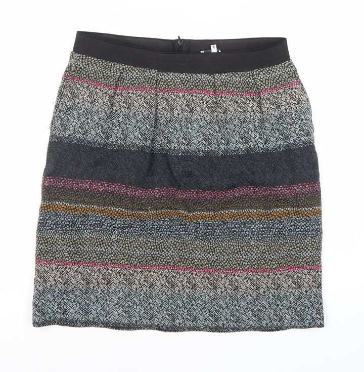 Noa Noa Women’s Multicoloured Tweed Knee Length Skirt UK 10