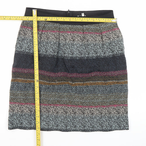 Noa Noa Women’s Multicoloured Tweed Knee Length Skirt UK 10