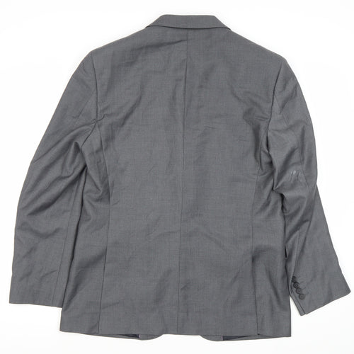 George Men’s Grey 38R Regular Fit Suit Jacket Blazer Formal