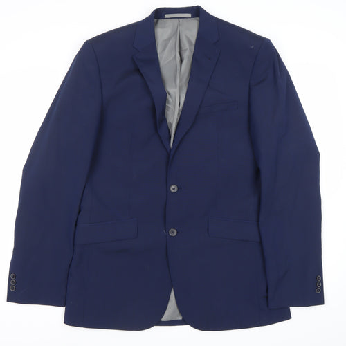 Taylor & Wright Men’s Blue 40L Wool Blend Suit Jacket Classic