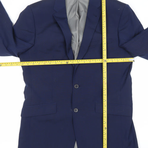 Taylor & Wright Men’s Blue 40L Wool Blend Suit Jacket Classic