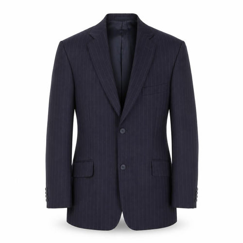 Oxford Blue Brigdens Mens Blue 40 Chest Wool Pinstripe Blazer Jacket