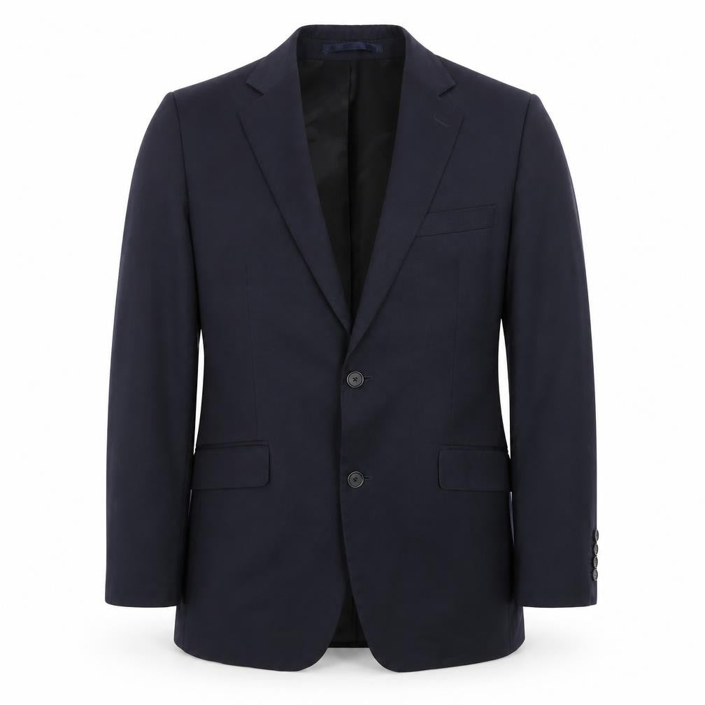 Front view of Dehavilland Men’s Blue 38R Regular Fit Blazer Jacket